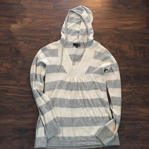 C&C California Sweater, hooded. 100%cashmere.